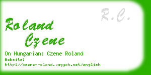 roland czene business card